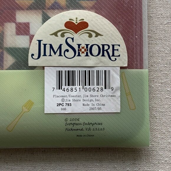 Jim Shore Casual Gourmet Placemats & Coasters Set of 6 - Picture 5 of 5